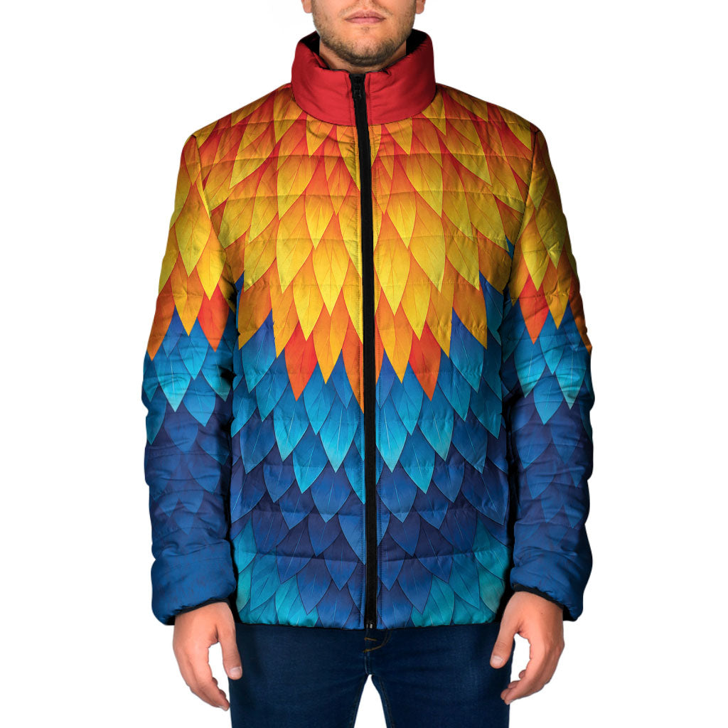Polynesia Colorful Rooster Costume Padded Jacket