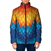Polynesia Colorful Rooster Costume Padded Jacket