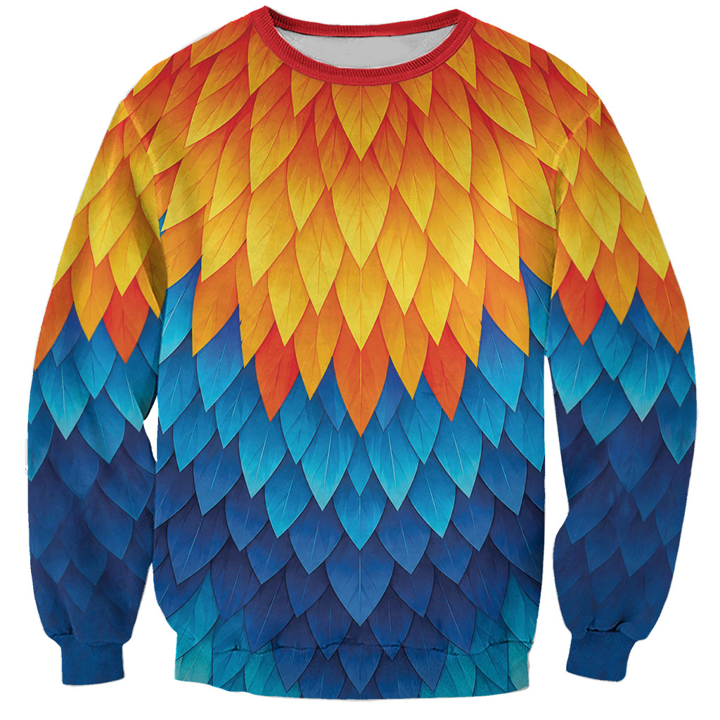 Polynesia Colorful Rooster Costume Sweatshirt LT05 Unisex Multicolor - Polynesian Pride