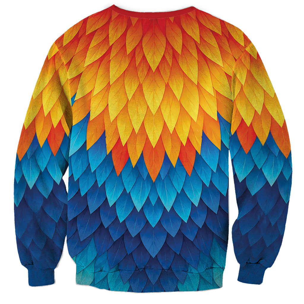 Polynesia Colorful Rooster Costume Sweatshirt LT05 - Polynesian Pride
