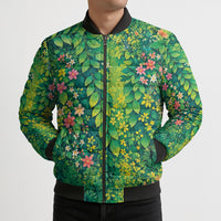 Polynesian Enchanted Mother Nature Costume Bomber Puffer Jacket LT05 - Polynesian Pride