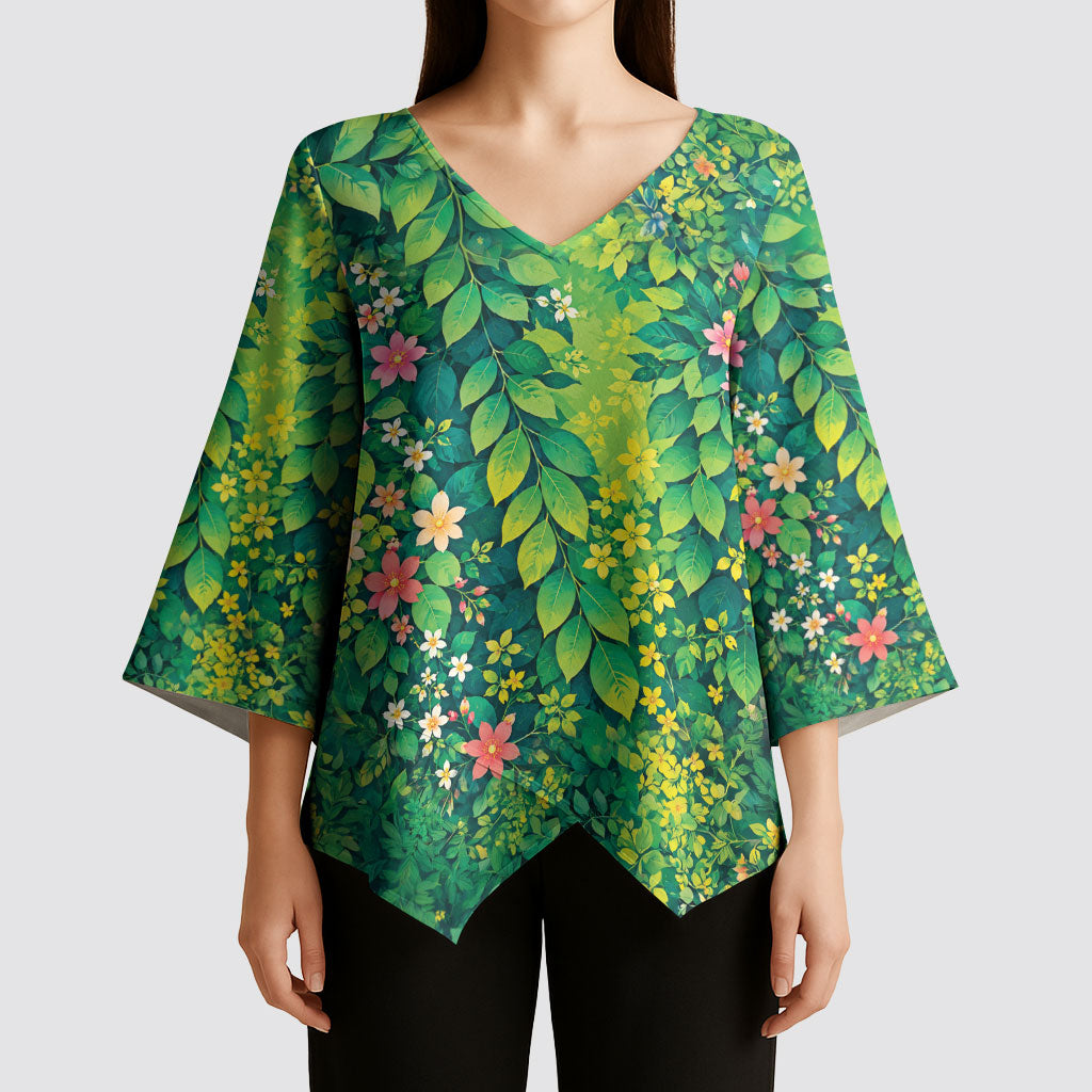Polynesian Enchanted Mother Nature Costume Kimono Sleeve Blouse LT05 - Polynesian Pride