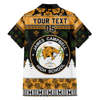 Custom Hawaii James Campbell High School Christmas Family Matching Puletasi Dress and Hawaiian Shirt Tropical Santa Claus LT05 - Polynesian Pride