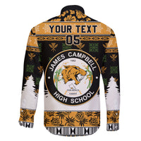 Custom Hawaii James Campbell High School Christmas Family Matching Puletasi Dress and Hawaiian Shirt Tropical Santa Claus LT05 - Polynesian Pride