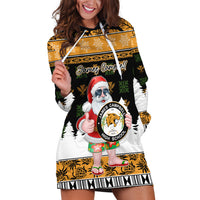 Custom Hawaii James Campbell High School Christmas Hoodie Dress Tropical Santa Claus LT05 Black - Polynesian Pride