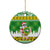 Custom Hawaii Kaimuki High School Christmas Ceramic Ornament Tropical Santa Claus LT05 - Polynesian Pride