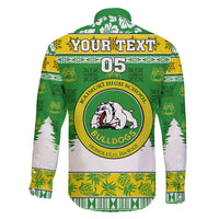 Custom Hawaii Kaimuki High School Christmas Family Matching Mermaid Dress and Hawaiian Shirt Tropical Santa Claus LT05 - Polynesian Pride