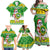 Custom Hawaii Kaimuki High School Christmas Family Matching Off Shoulder Maxi Dress and Hawaiian Shirt Tropical Santa Claus LT05 - Polynesian Pride