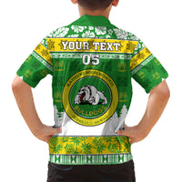 Custom Hawaii Kaimuki High School Christmas Family Matching Summer Maxi Dress and Hawaiian Shirt Tropical Santa Claus LT05 - Polynesian Pride