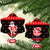 Custom Hawaii Kalani High School Christmas Ceramic Ornament Tropical Santa Claus LT05 Snow Flake Red - Polynesian Pride