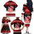 Custom Hawaii Kalani High School Christmas Family Matching Off Shoulder Long Sleeve Dress and Hawaiian Shirt Tropical Santa Claus LT05 - Polynesian Pride