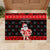 Custom Hawaii Kalani High School Christmas Rubber Doormat Tropical Santa Claus LT05 - Polynesian Pride