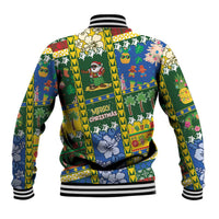 Solomon Islands Christmas Baseball Jacket Festive Beach Vibes LT05 - Polynesian Pride