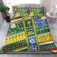 Solomon Islands Christmas Bedding Set Festive Beach Vibes LT05 - Polynesian Pride