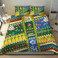Solomon Islands Christmas Bedding Set Festive Beach Vibes LT05 - Polynesian Pride