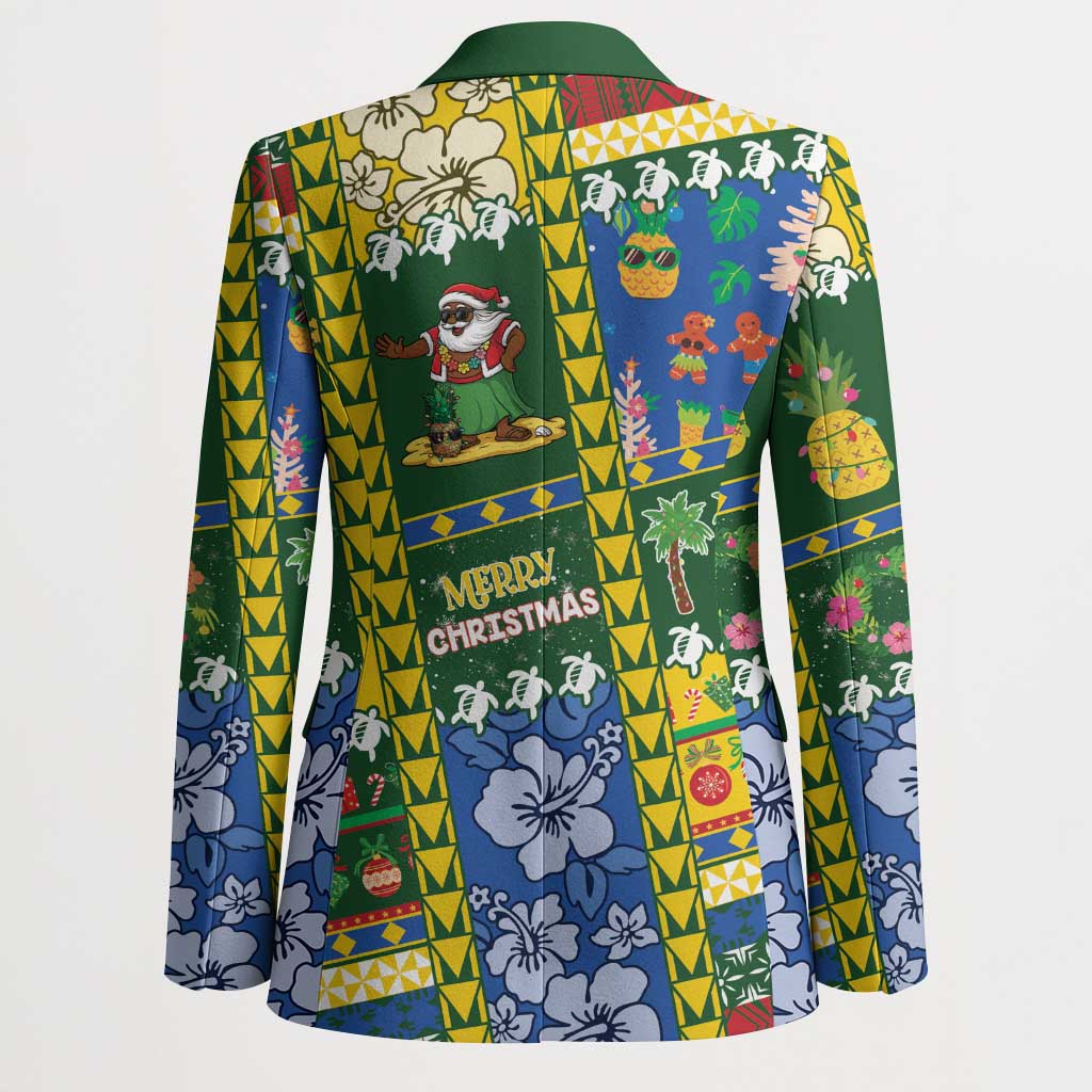 Solomon Islands Christmas Blazer Festive Beach Vibes LT05 - Polynesian Pride