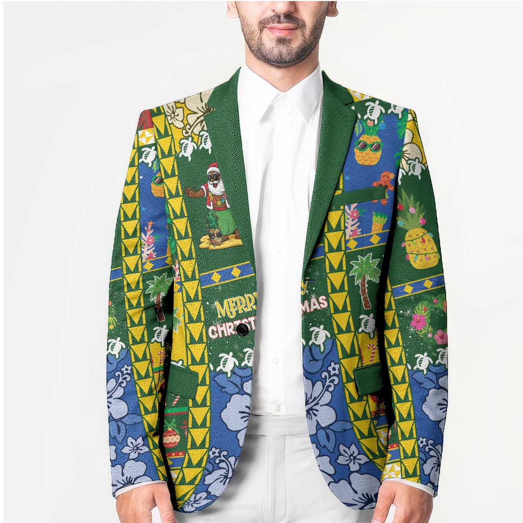 Solomon Islands Christmas Blazer Festive Beach Vibes LT05 - Polynesian Pride