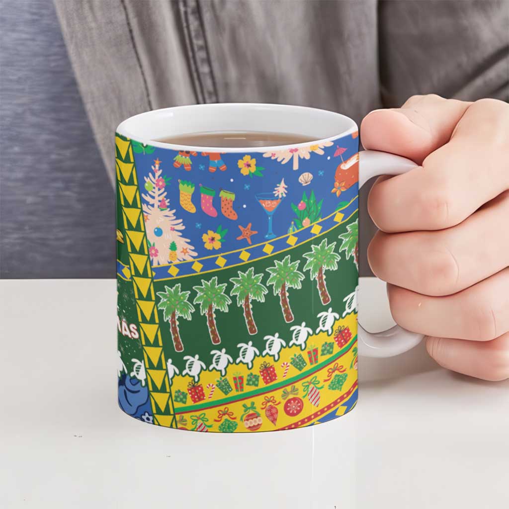 Solomon Islands Christmas Ceramic Mug Festive Beach Vibes - Polynesian Pride