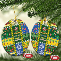 Solomon Islands Christmas Ceramic Ornament Festive Beach Vibes - Polynesian Pride