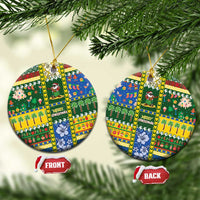 Solomon Islands Christmas Ceramic Ornament Festive Beach Vibes - Polynesian Pride