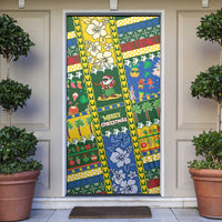 Solomon Islands Christmas Door Cover Festive Beach Vibes - Polynesian Pride