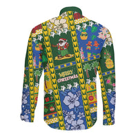 Solomon Islands Christmas Long Sleeve Button Shirt Festive Beach Vibes LT05 - Polynesian Pride