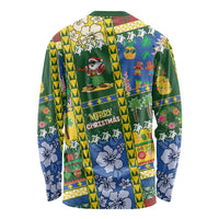 Solomon Islands Christmas Long Sleeve Shirt Festive Beach Vibes LT05 - Polynesian Pride