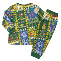 Solomon Islands Christmas Pajama Set Festive Beach Vibes LT05 - Polynesian Pride