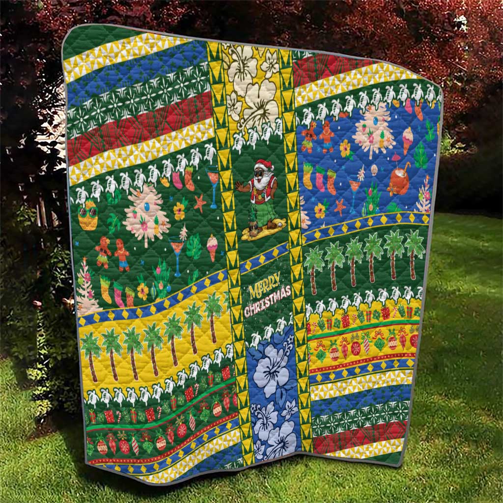 Solomon Islands Christmas Quilt Festive Beach Vibes - Polynesian Pride