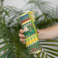 Solomon Islands Christmas Skinny Tumbler Festive Beach Vibes - Polynesian Pride