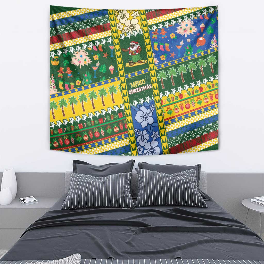 Solomon Islands Christmas Tapestry Festive Beach Vibes LT05 - Polynesian Pride