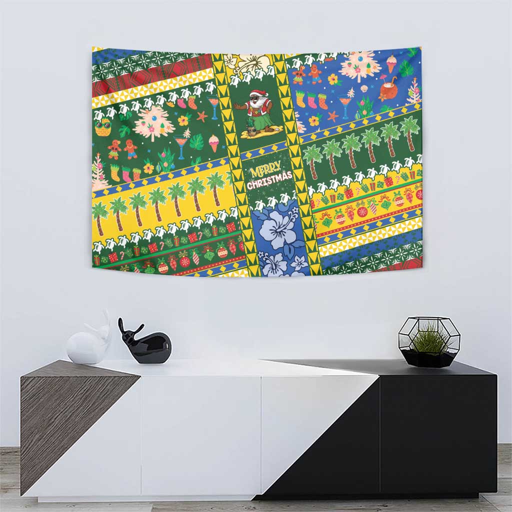 Solomon Islands Christmas Tapestry Festive Beach Vibes LT05 - Polynesian Pride