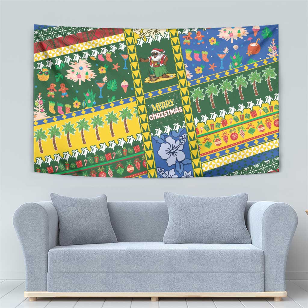 Solomon Islands Christmas Tapestry Festive Beach Vibes LT05 - Polynesian Pride
