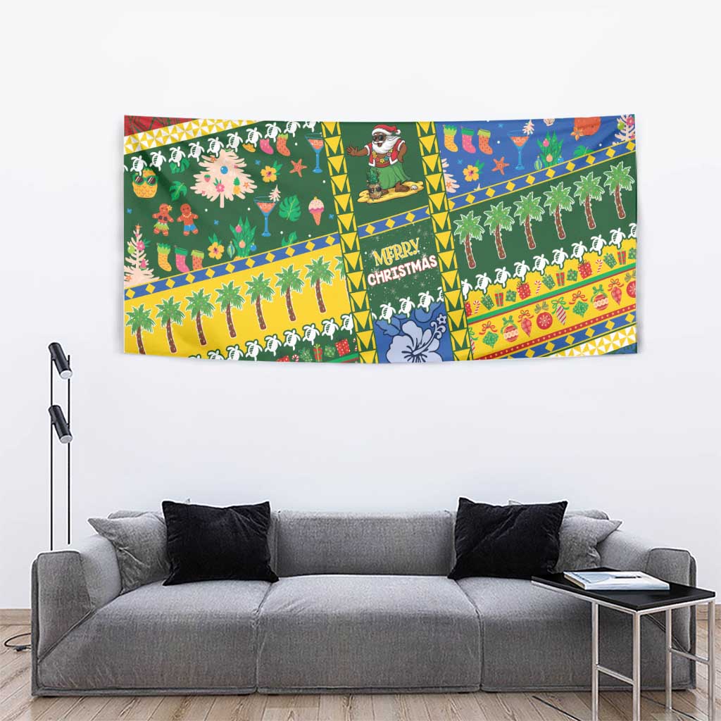 Solomon Islands Christmas Tapestry Festive Beach Vibes LT05 - Polynesian Pride