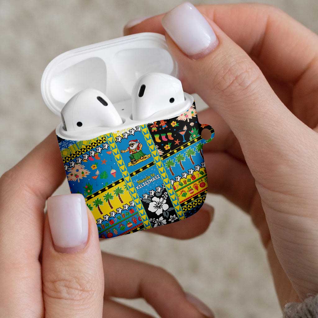 Tuvalu Christmas AirPods Case Festive Beach Vibes - Polynesian Pride