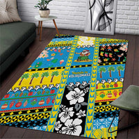Tuvalu Christmas Area Rug Festive Beach Vibes - Polynesian Pride