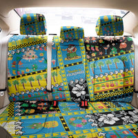 Tuvalu Christmas Back Car Seat Cover Festive Beach Vibes - Polynesian Pride