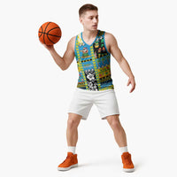 Tuvalu Christmas Basketball Jersey Festive Beach Vibes LT05 - Polynesian Pride