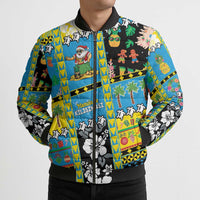 Tuvalu Christmas Bomber Puffer Jacket Festive Beach Vibes LT05 - Polynesian Pride