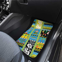Tuvalu Christmas Car Mats Festive Beach Vibes - Polynesian Pride