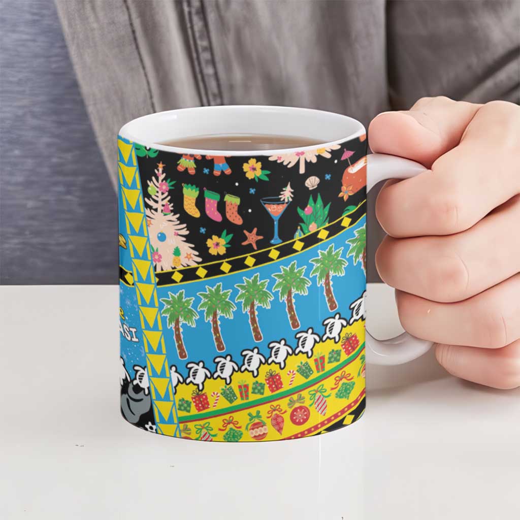 Tuvalu Christmas Ceramic Mug Festive Beach Vibes - Polynesian Pride