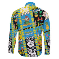 Tuvalu Christmas Family Matching Short Sleeve Bodycon Dress and Hawaiian Shirt Festive Beach Vibes - Polynesian Pride