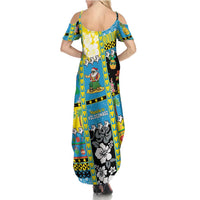 Tuvalu Christmas Family Matching Summer Maxi Dress and Hawaiian Shirt Festive Beach Vibes LT05 - Polynesian Pride