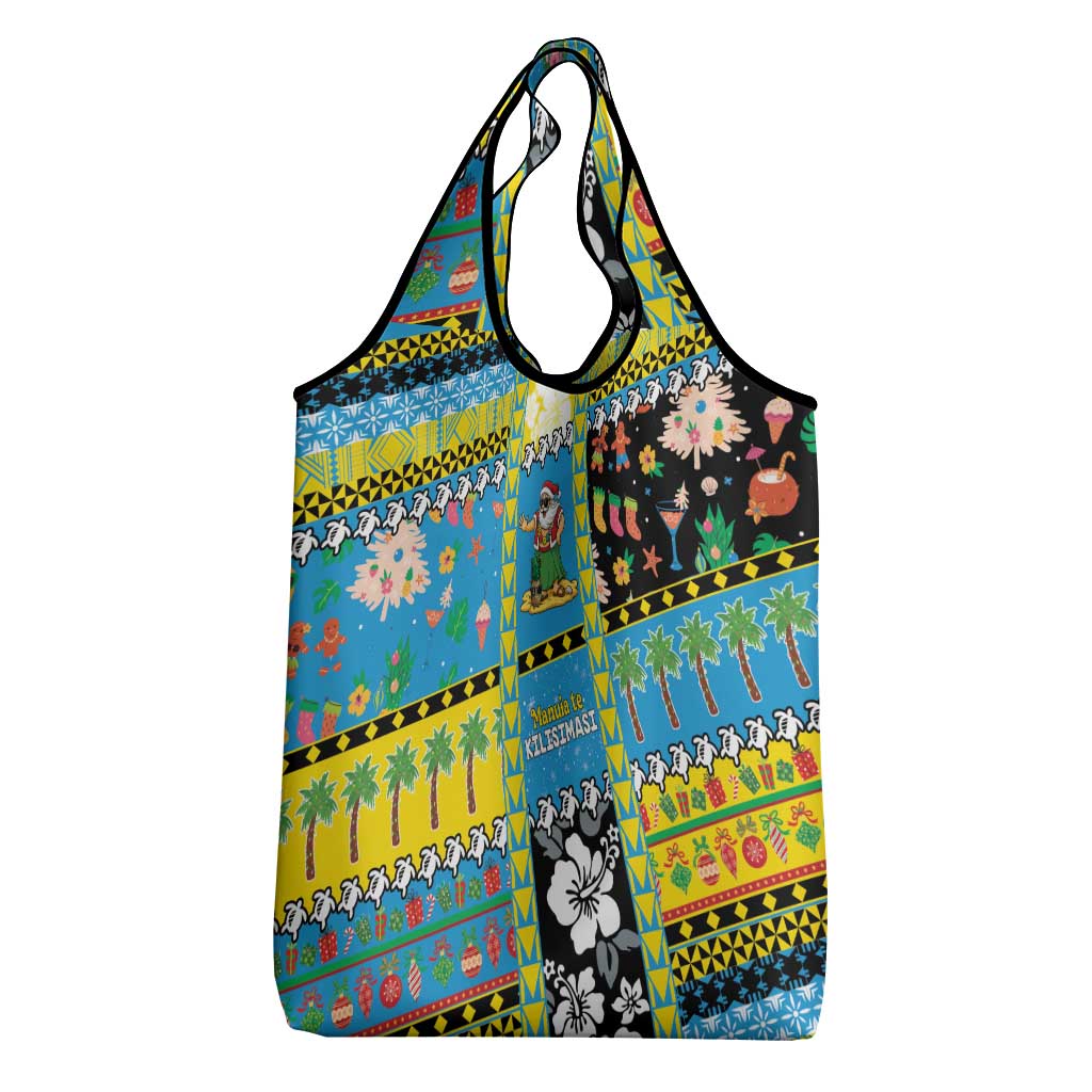 Tuvalu Christmas Grocery Bag Festive Beach Vibes - Polynesian Pride