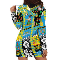 Tuvalu Christmas Hoodie Dress Festive Beach Vibes LT05 - Polynesian Pride