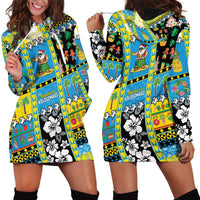 Tuvalu Christmas Hoodie Dress Festive Beach Vibes LT05 - Polynesian Pride