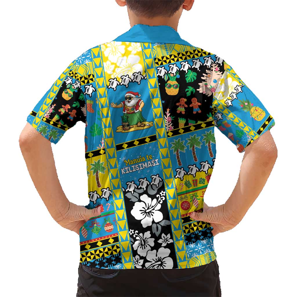 Tuvalu Christmas Kid Hawaiian Shirt Festive Beach Vibes - Polynesian Pride