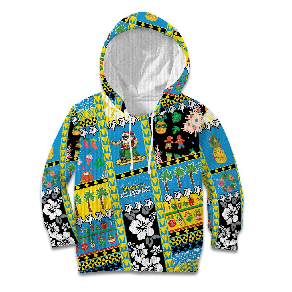 Tuvalu Christmas Kid Hoodie Festive Beach Vibes - Polynesian Pride
