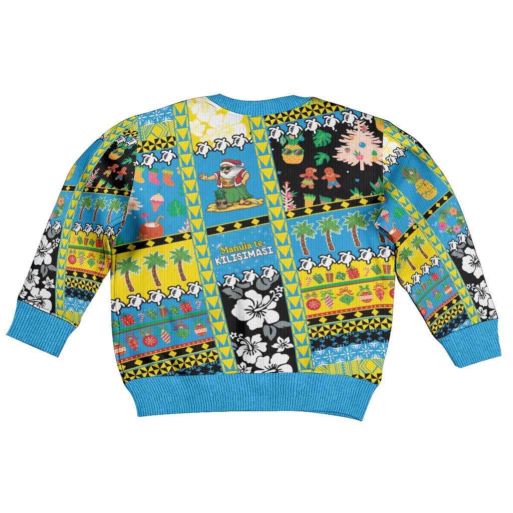 Tuvalu Christmas Kid Ugly Christmas Sweater Festive Beach Vibes - Polynesian Pride