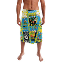 Tuvalu Christmas Lavalava Festive Beach Vibes LT05 Blue - Polynesian Pride
